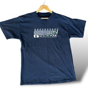 Kawasaki Supersport Champion Vintage 90s T Shirt Large Grunge Black